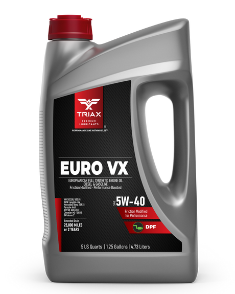 TRIAX Euro VX 5W-40 Full Synthetic DPF | BMW LL-04 | MB 229.51 4.73 L