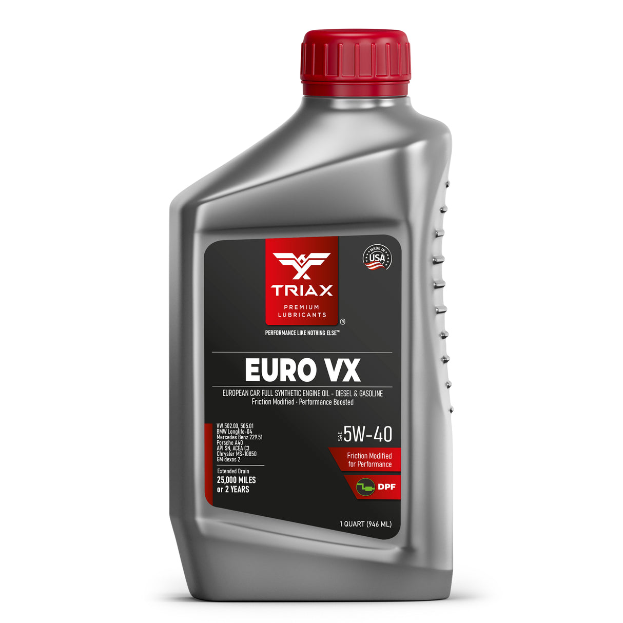 TRIAX Euro VX 5W-40 Full Synthetic DPF | BMW LL-04 | MB 229.51