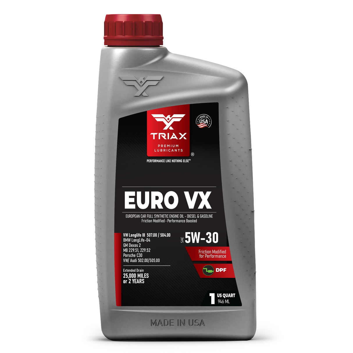 TRIAX Euro VX 5W-30 Full Synthetic DPF | 507.00 | 504.00 Longlife III