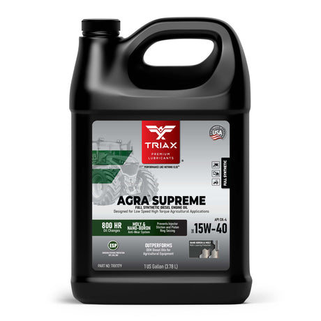 TRIAX Agra Supreme ESP 15W-40 Full Synthetic CK-4