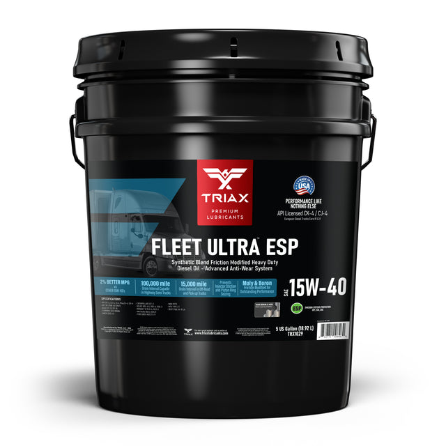 TRIAX Fleet Ultra ESP 15W-40 Synthetic Blend - CK-4 / VDS-4 Euro V 18.92L