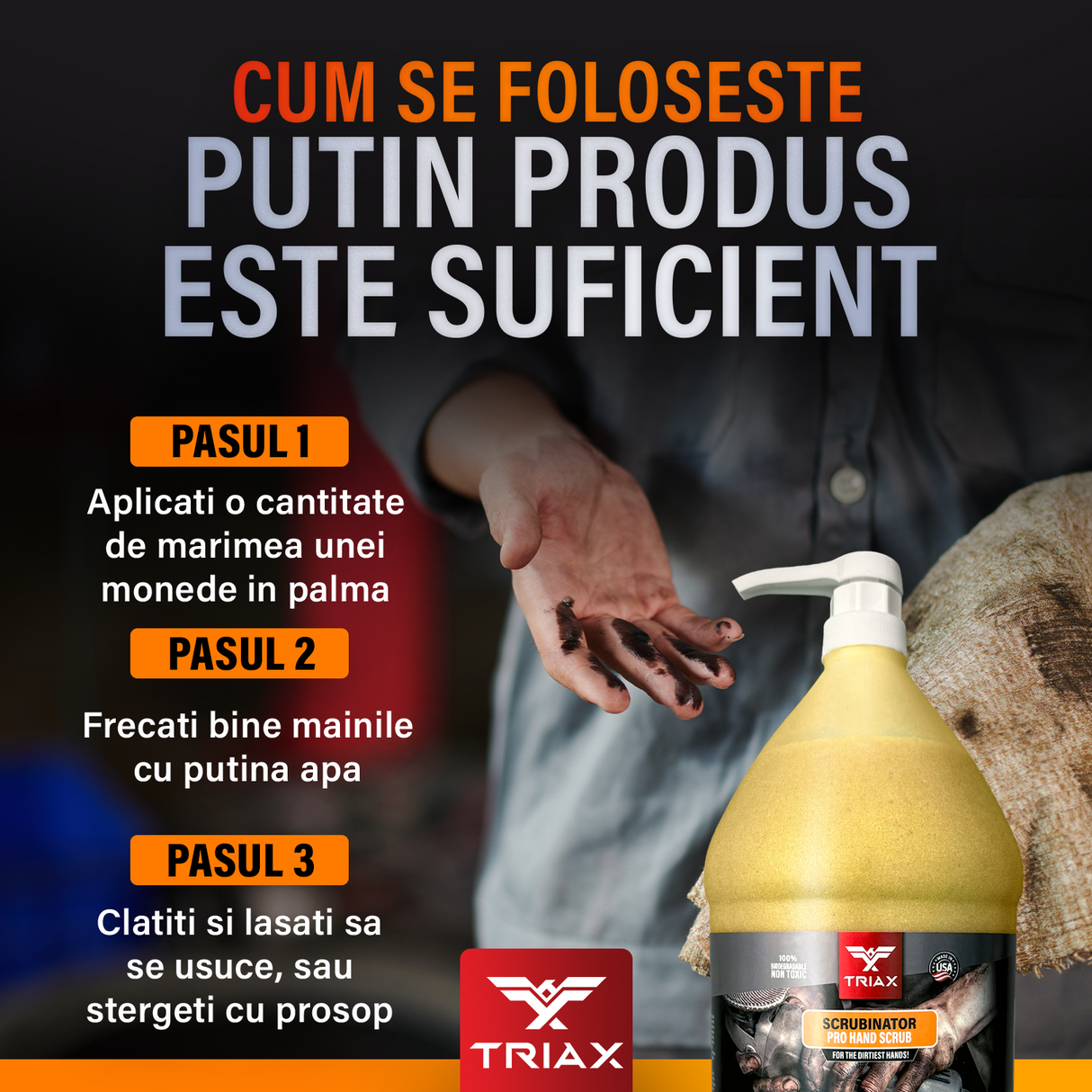 Triax Scrubinator - Pasta de curatare pentru maini